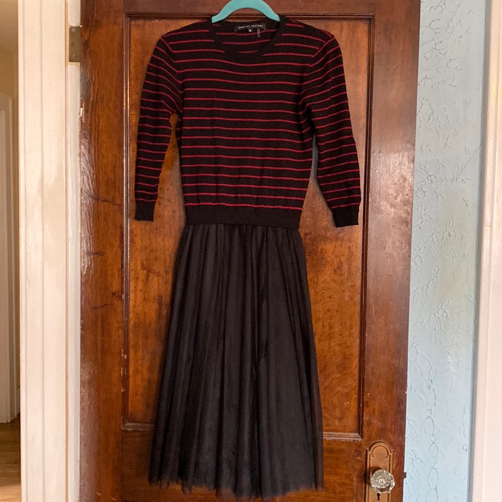 English Factory Sweater Tulle Dress ModCloth